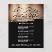 ボディ・スカルプティング・スパ ロゴ 玫瑰 料金表 チラシ (裏面)