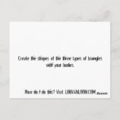 ボディ・スマート - 体の形を作る ポストカード (裏面)