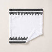 ボデエレガントィー離れズ・オン・ブラック&ホワイト・シェード バスタオルセット (ウォッシュタオル)