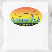 ボデガベイバンパーステッカー 楕円形シール (バッグ)