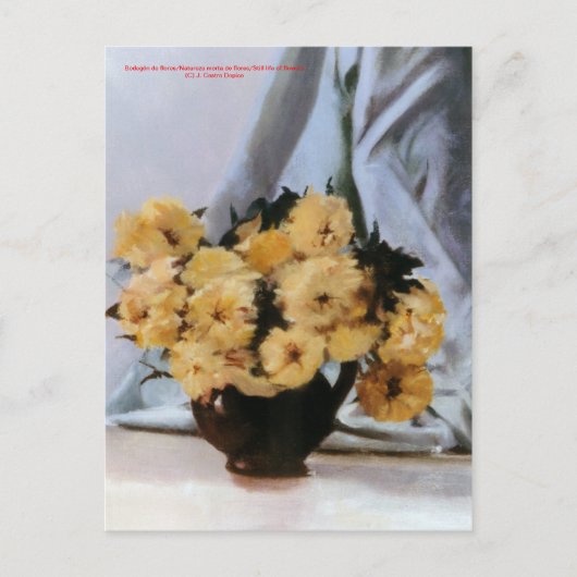 ボデゴン・デ・フロレス/花の静物 ポストカード (正面)