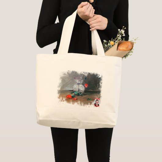 ボデゴン/ナツレザモルタ/静物詩 ラージトートバッグ (正面(商品))