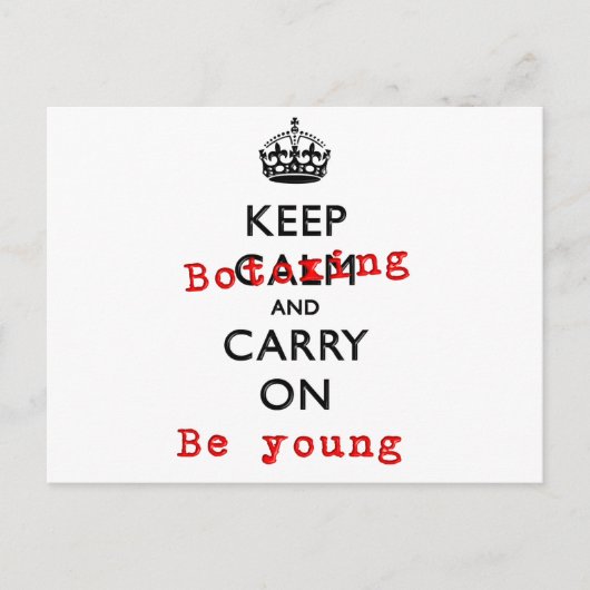 ボトックスを続けて ポストカード (正面)