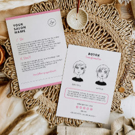 ボトックスアフターケアのご案内（美容サロン用） 名刺