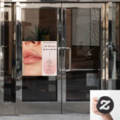 ボトックスカスタマイズリップフィラー化粧品美しい ウィンドウサイン (オフィスドア)