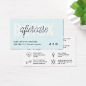 ボトックス充填剤注入アフターケア指示カード (デスク)