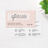 ボトックス充填剤注入アフターケア指示カード (デスク)