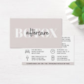 ボトックス充填剤注入アフターケア指示カード (デスク)