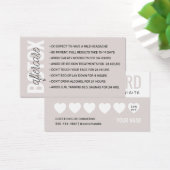 ボトックス充填剤注入アフターケア指示カード (デスク)