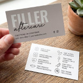 ボトックス充填剤注入アフターケア指示カード