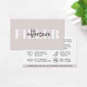 ボトックス充填剤注入アフターケア指示カード (デスク)