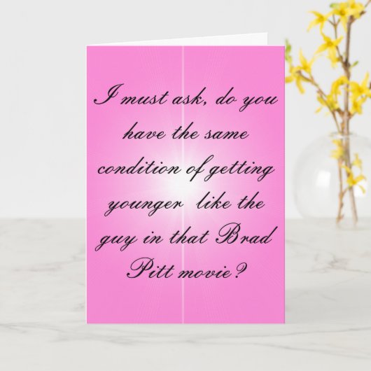 ボトックス誕生日 カード (黄色い花)