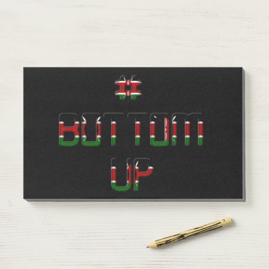 ボトムアップケニア平和愛とユニティアートプリント ポストイット (デスク)