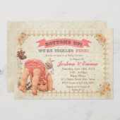 ボトムアップベビーシャワー招待状 招待状 (正面/裏面)