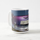 ボトムアップSO FATリアエンドクラシック車広角 コーヒーマグカップ (正面左)