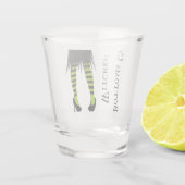 ボトムスアップウィッチハロウィーンストライプの魔女 ショットグラス (裏面)