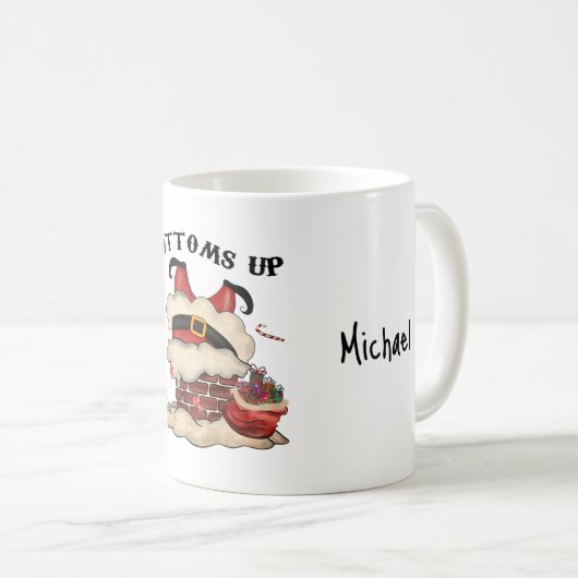 ボトムズアップキュートおもしろいフェスティバルコーヒーマグ コーヒーマグカップ (正面右)