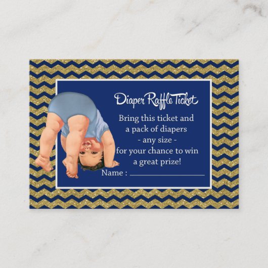 ボトムズアップボーイオムツラッフルチケット エンクロージャーカード (正面)