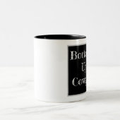 ボトムズアップ女性のカーボーイマグカップ*ロゴなし* ツートーンマグカップ (中央)