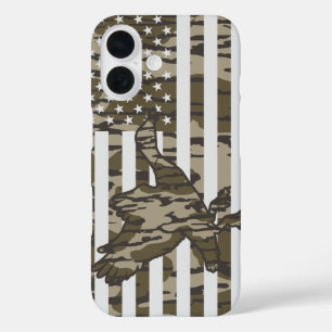 ボトムランズ カモフラージュ 愛国 マガモ カモ iPhone 16ケース