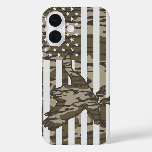 ボトムランズ カモフラージュ 愛国 マガモ カモ Case-Mate iPhoneケース (裏面)
