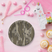 ボトムランド迷彩柄男性へ狩りアパレル ペーパープレート (パーティー)