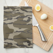 ボトムランド迷彩柄 キッチンタオル (四つ折り)