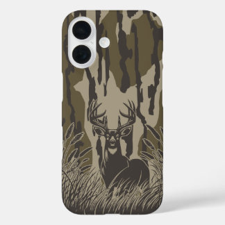ボトムランド カモフラージュ シロオジシカ オス 狩猟 カモ iPhone 16ケース