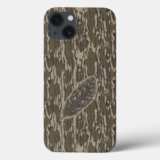 ボトムランド カモフラージュ 七面鳥 羽根 Case-Mate iPhoneケース (裏面)