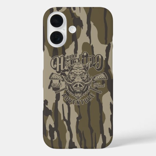 ボトムランド カモフラージュ 猪 狩猟 猪狩り Case-Mate iPhoneケース (裏面)