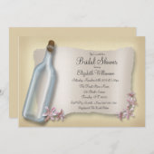 ボトルからのメッセージ～ブライダルシャワー招待状 招待状 (正面/裏面)