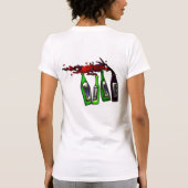 ボトルから注ぐワイン Tシャツ (裏面)