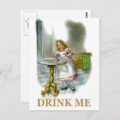 ボトルが飲んでくれって言ったから、アリスが! ポストカード (正面/裏面)