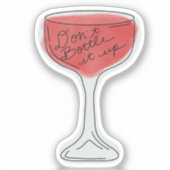 ボトルしない赤ワインのガラスのシール シール (正面)