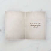 ボトルとヒトデの新年メッセージ カード (内部)