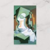 ボトルとフルーツディッシュ(1919)フアン・グリスによるキュービズム 名刺 (裏面)