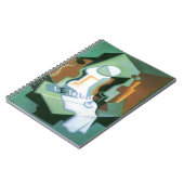 ボトルとフルーツディッシュbyフアン・グリス,ヴィンテージキュービズム ノートブック (左側)