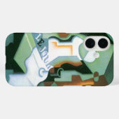 ボトルとフルーツディッシュbyフアン・グリス,ヴィンテージキュービズム Case-Mate iPhoneケース (裏面 (横))