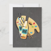 ボトルとブラシのペイント＆シップ アートパーティ 招待状 (裏面)