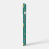 ボトルと眼鏡パターン iPhone 15ケース (左側面)