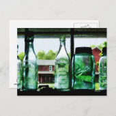 ボトルと缶詰ジャース ポストカード (正面/裏面)