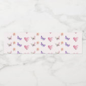 ボトルと蝶のラベル ペットボトルラベル (シングルラベル)