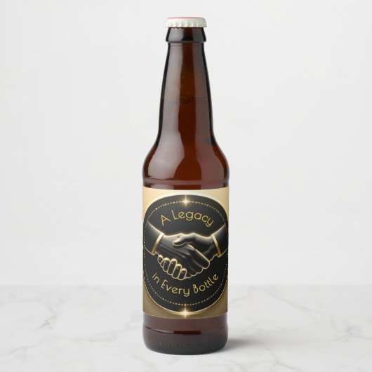 ボトルに刻まれた伝統の証 ビールラベル (正面)