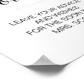 ボトルに込めたメッセージ アドバイス 願い ブライダルシャワー ポスター (角)