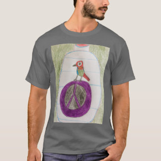 ボトルのオウム Tシャツ