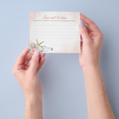 ボトルのメッセージ紙 チラシ (手)