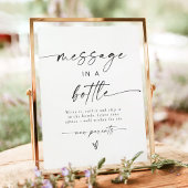 ボトルのメッセージ赤ちゃんシャワーアドバイス記号 ポスター