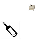 「ボトルのメッセージ」ゴム印 ラバースタンプ (押印)