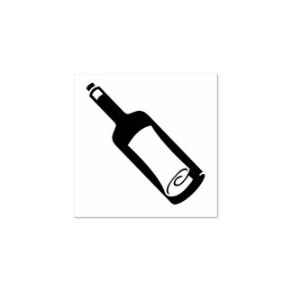 「ボトルのメッセージ」ゴム印 ラバースタンプ