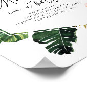 ボトルのメッセージGuest Book Signブライダルシャワー ポスター (角)